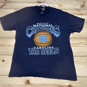 Vintage North Carolina Tar Heels Shirt Mens Large NCAA Basketball Champions 2005